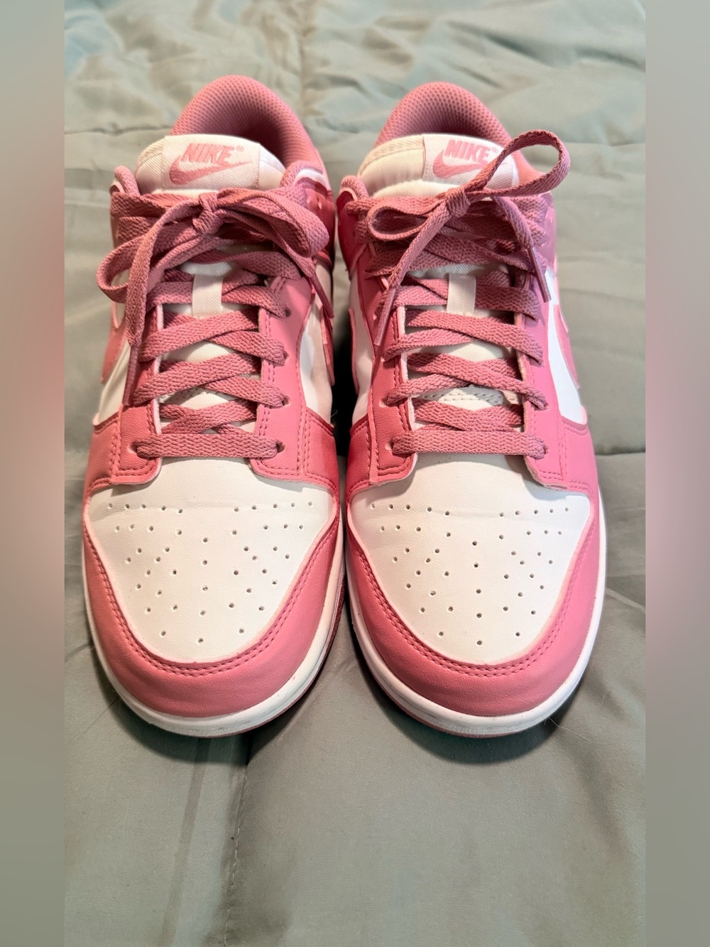 Nike Dunk Women’s Low-Top Sneakers in Pink and White
